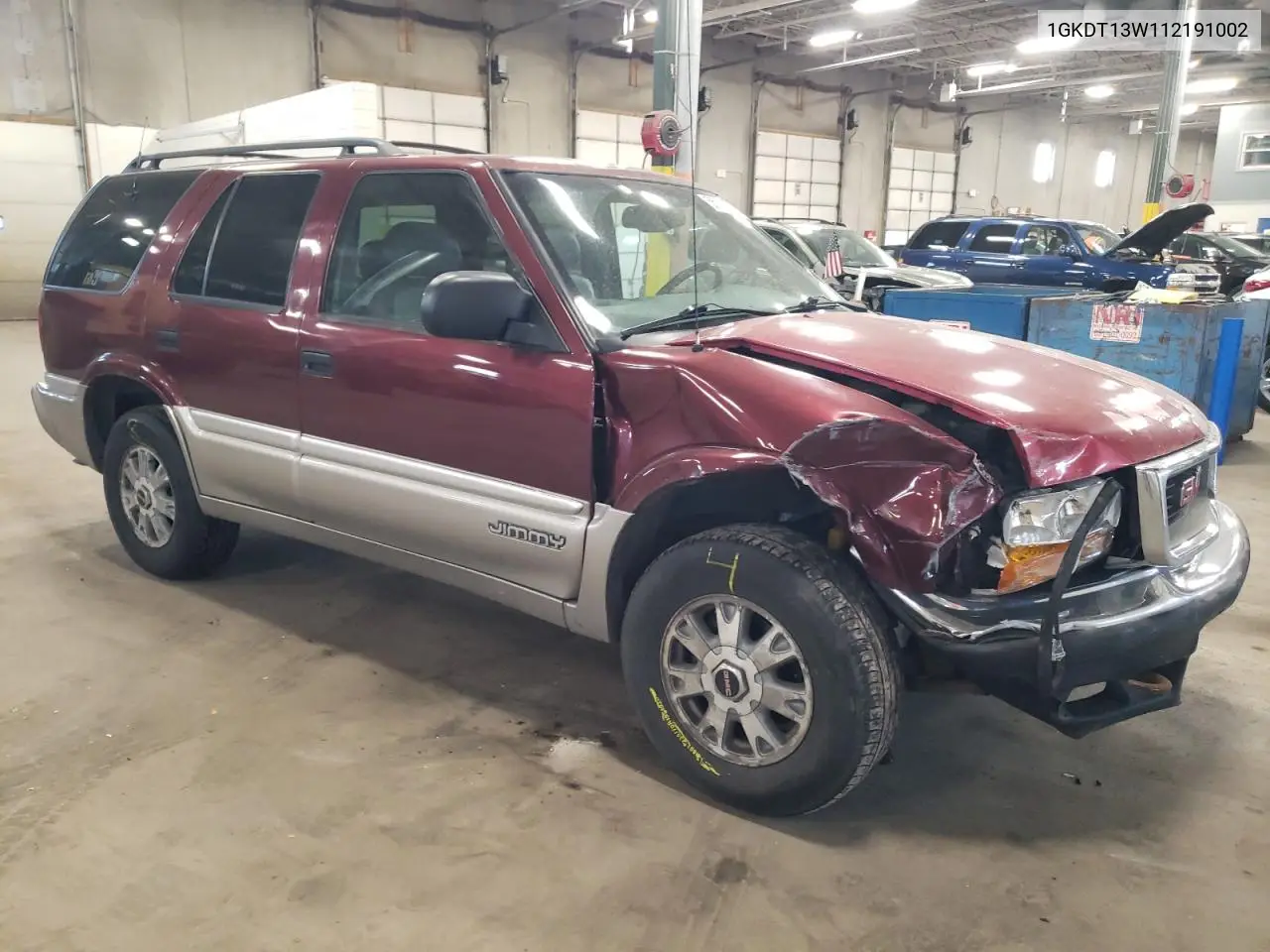 2001 GMC Jimmy VIN: 1GKDT13W112191002 Lot: 55150035
