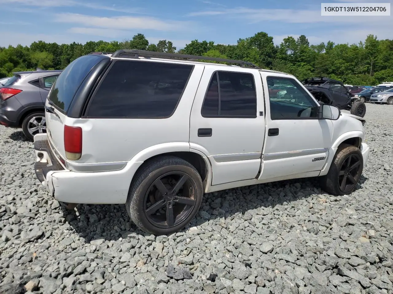 2001 GMC Jimmy VIN: 1GKDT13W512204706 Lot: 55777255