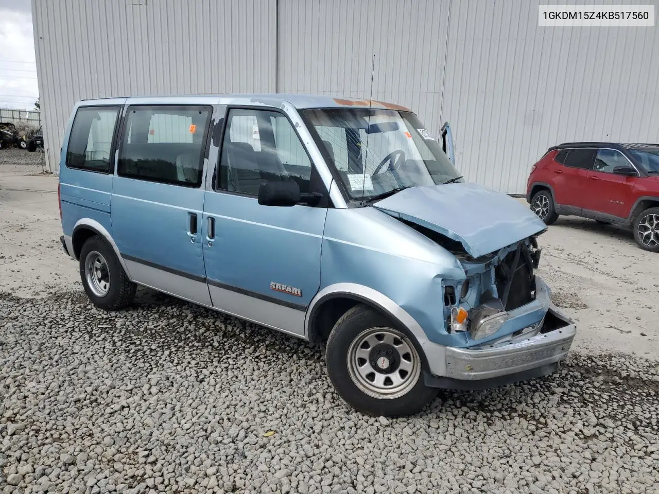 1989 GMC Safari VIN: 1GKDM15Z4KB517560 Lot: 51775615