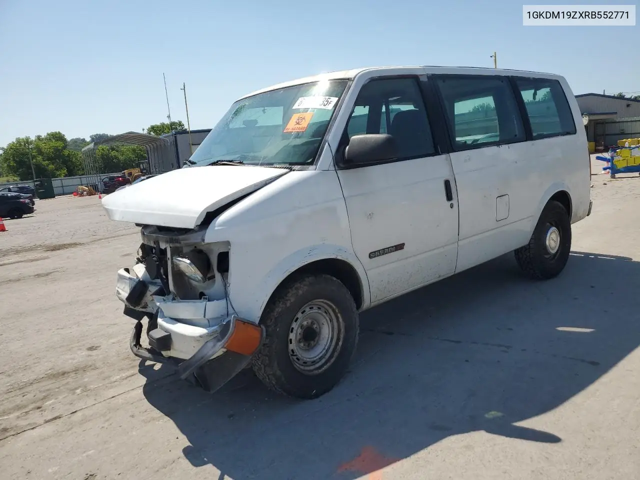 1994 GMC Safari Xt VIN: 1GKDM19ZXRB552771 Lot: 61921535