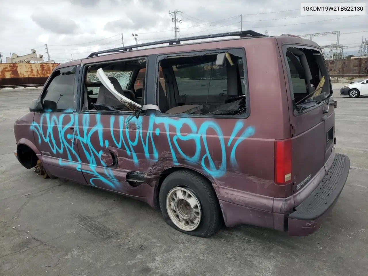 1996 GMC Safari Xt VIN: 1GKDM19W2TB522130 Lot: 55349695