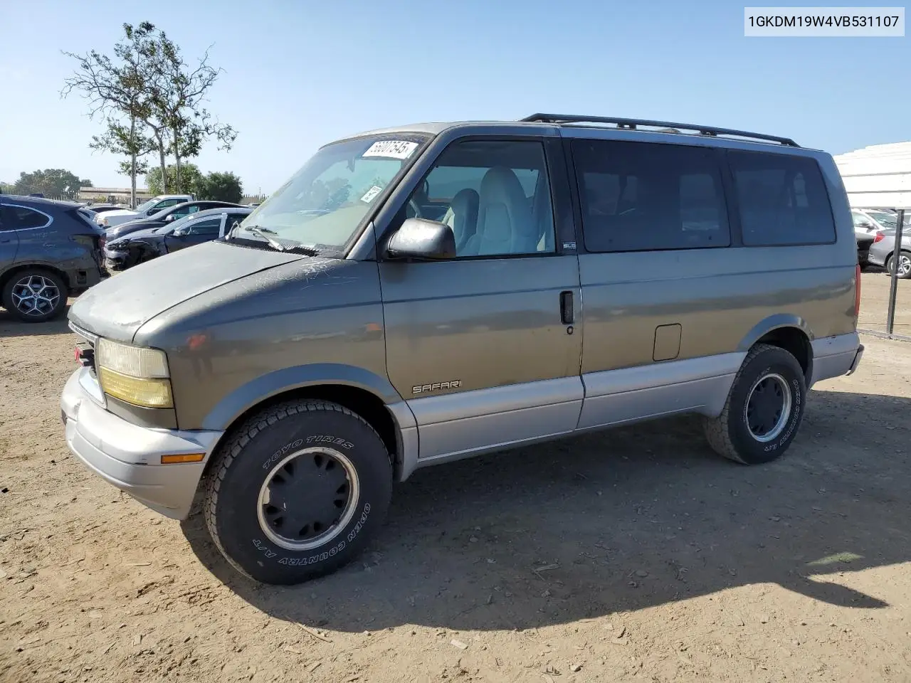1997 GMC Safari Xt VIN: 1GKDM19W4VB531107 Lot: 56007545