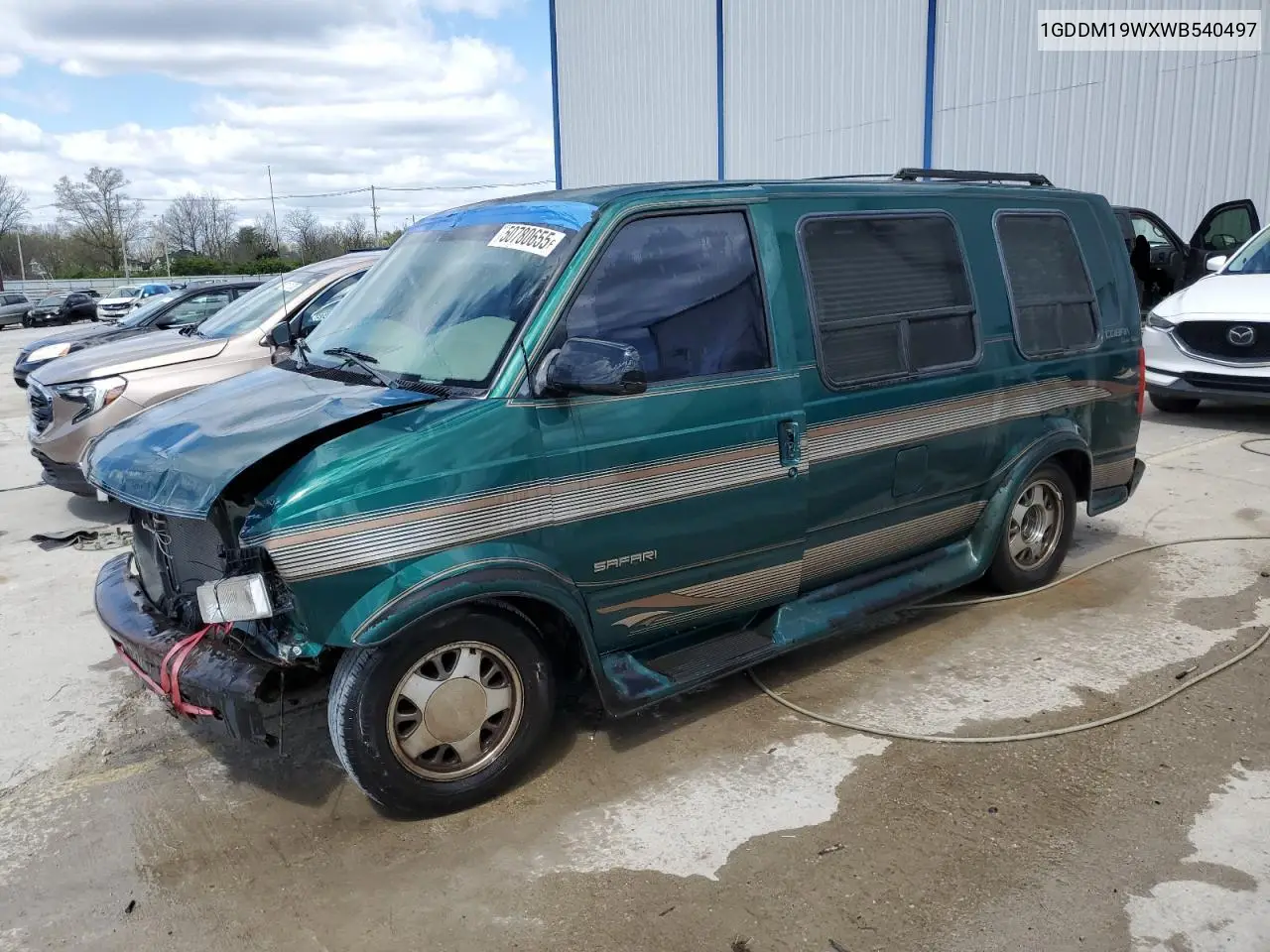1998 GMC Safari Xt VIN: 1GDDM19WXWB540497 Lot: 50780655