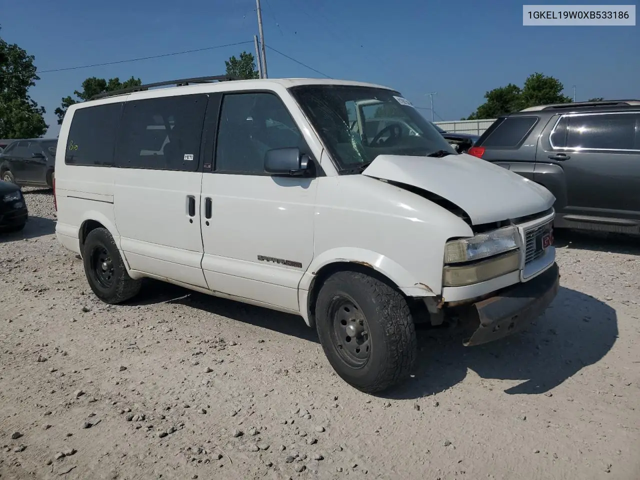 1999 GMC Safari Xt VIN: 1GKEL19W0XB533186 Lot: 61081545