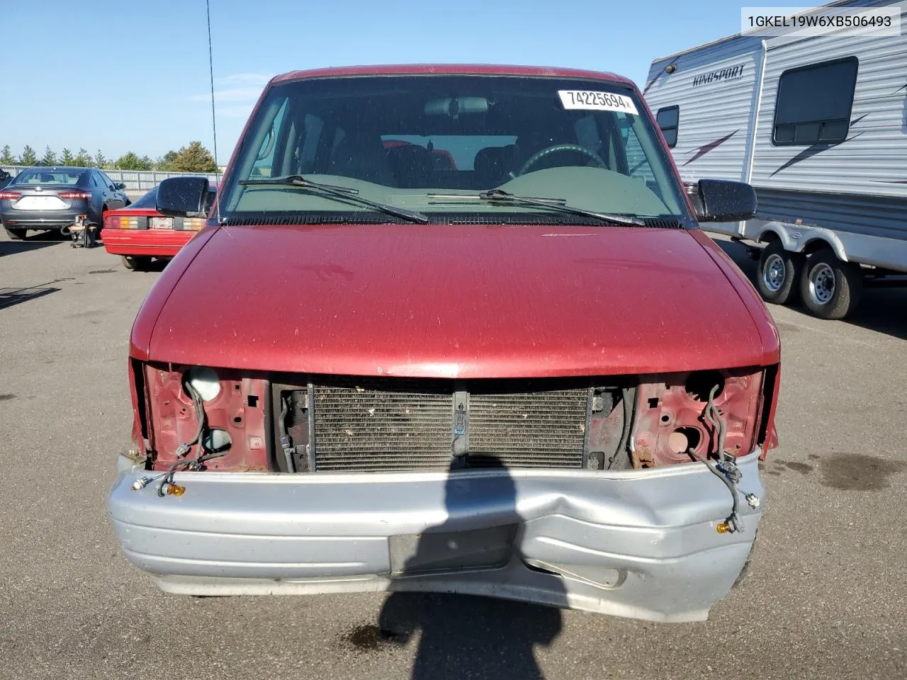 1999 GMC Safari Xt VIN: 1GKEL19W6XB506493 Lot: 74225694