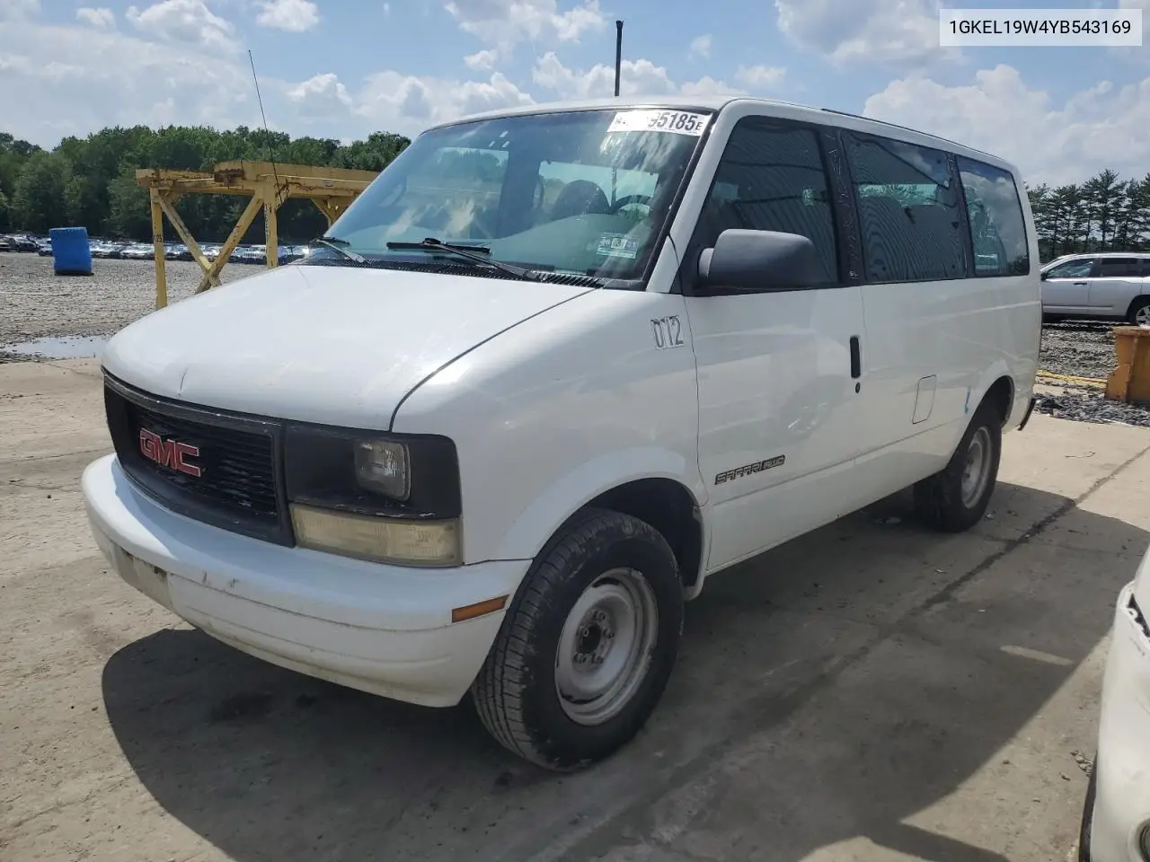 2000 GMC Safari Xt VIN: 1GKEL19W4YB543169 Lot: 61695185