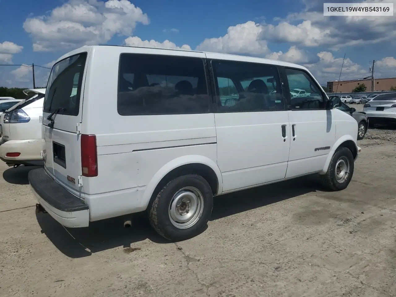 2000 GMC Safari Xt VIN: 1GKEL19W4YB543169 Lot: 61695185