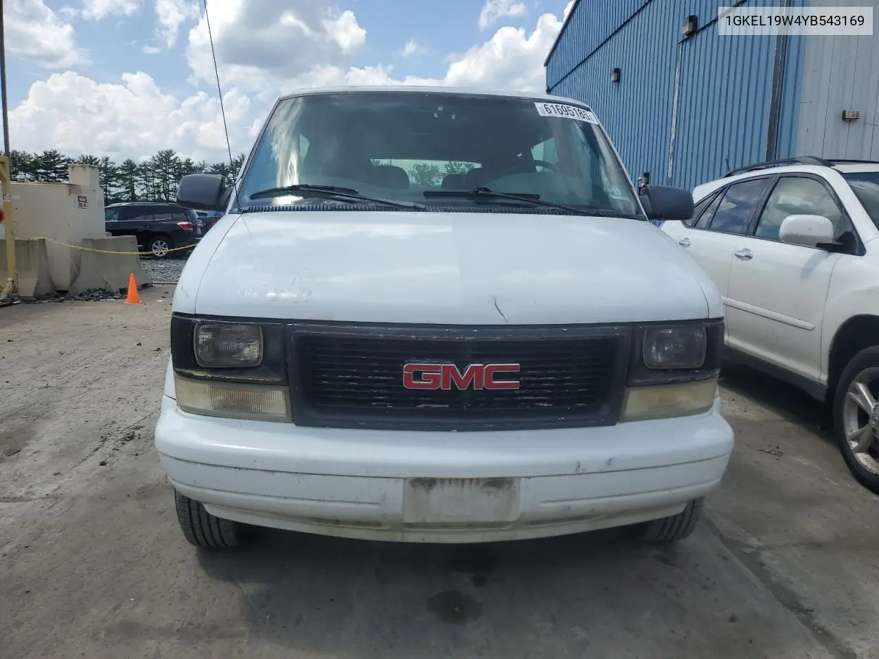 2000 GMC Safari Xt VIN: 1GKEL19W4YB543169 Lot: 61695185