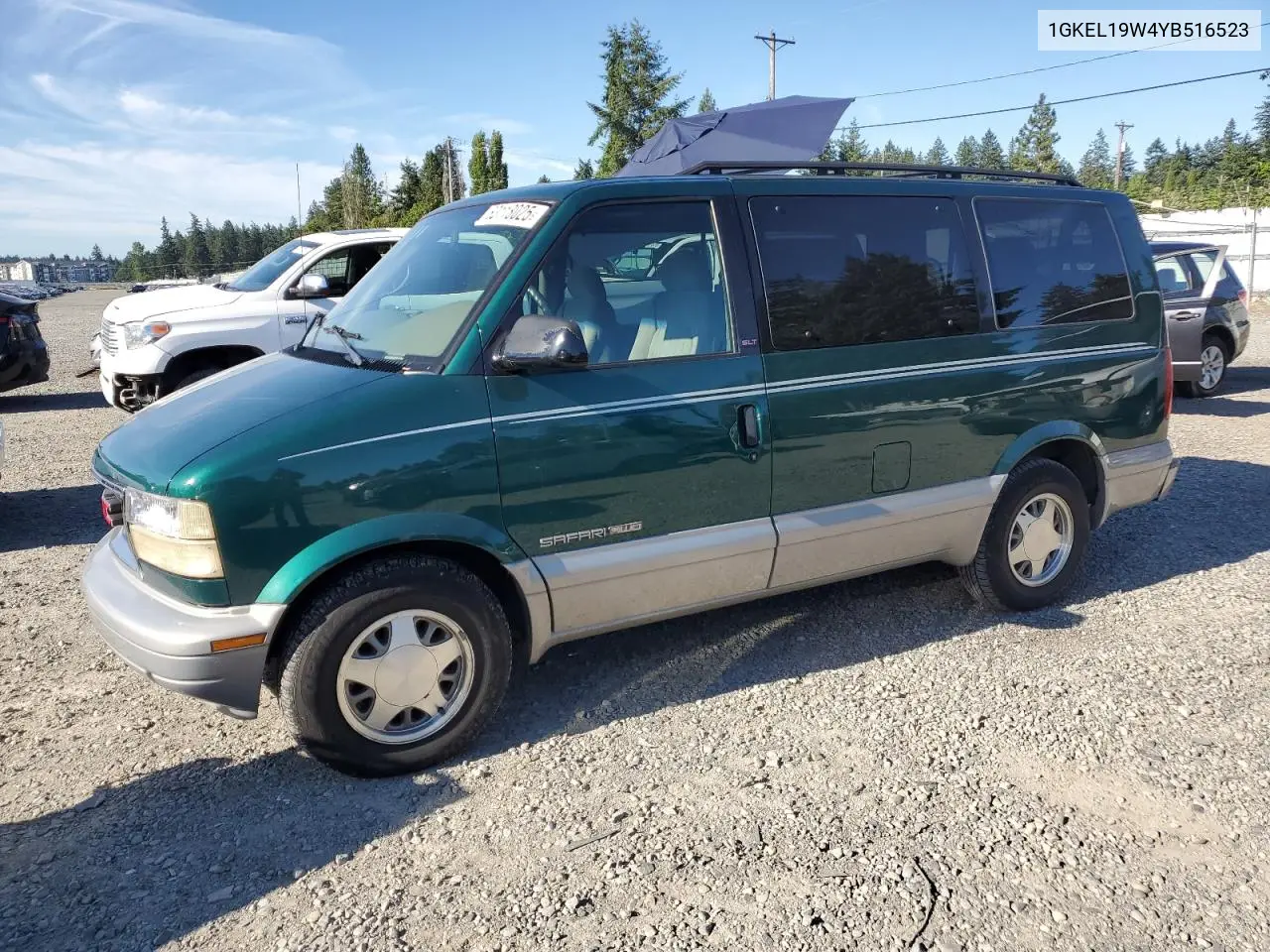 2000 GMC Safari Xt VIN: 1GKEL19W4YB516523 Lot: 63118025