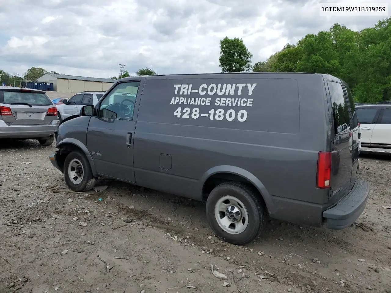 2001 GMC Safari Xt VIN: 1GTDM19W31B519259 Lot: 54138575