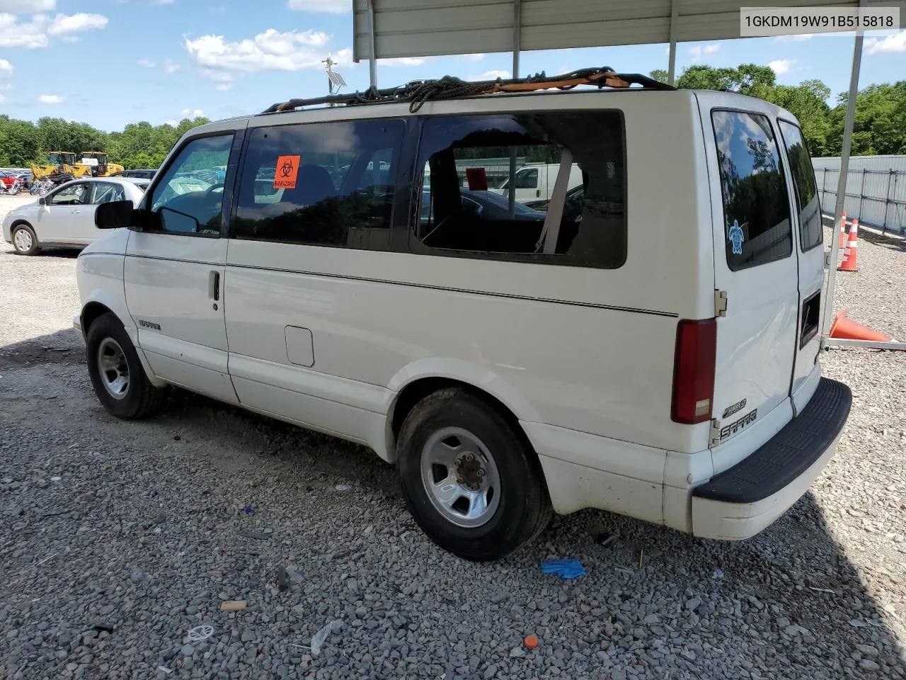 2001 GMC Safari Xt VIN: 1GKDM19W91B515818 Lot: 55673074