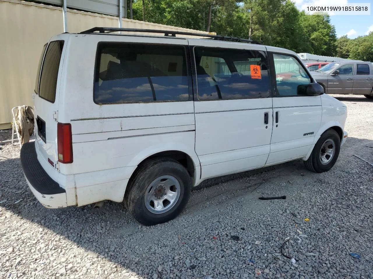 2001 GMC Safari Xt VIN: 1GKDM19W91B515818 Lot: 55673074
