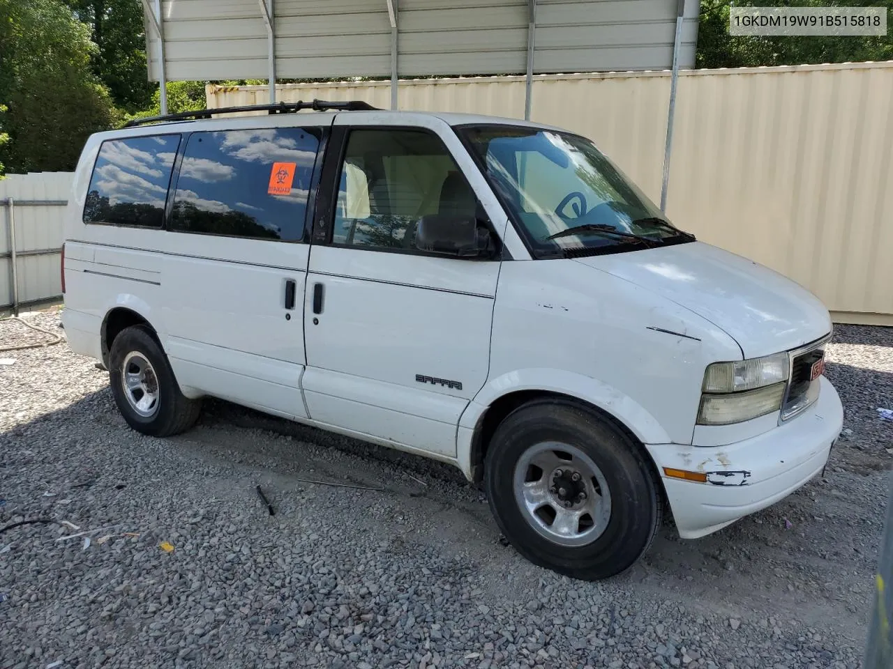 2001 GMC Safari Xt VIN: 1GKDM19W91B515818 Lot: 55673074
