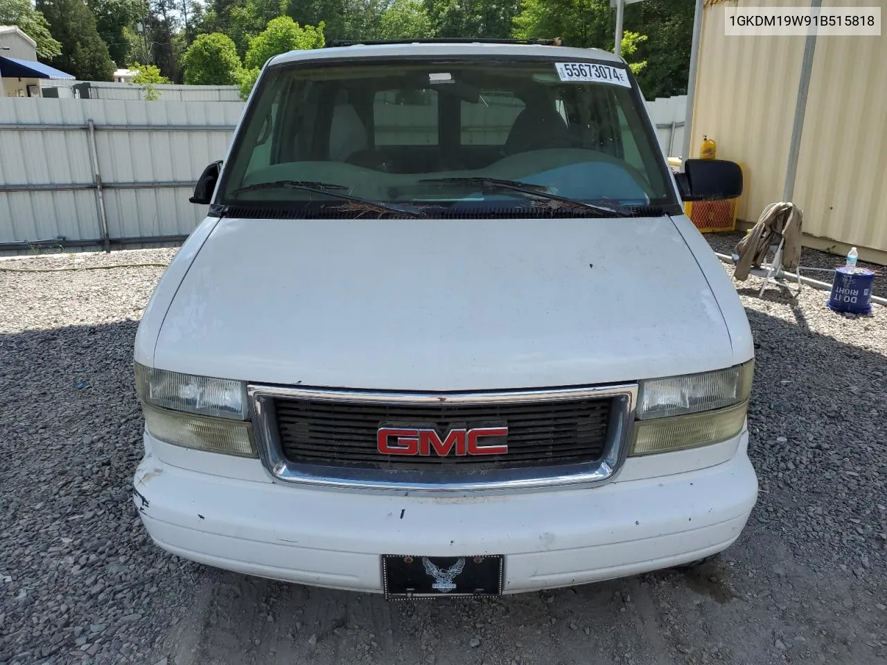 2001 GMC Safari Xt VIN: 1GKDM19W91B515818 Lot: 55673074