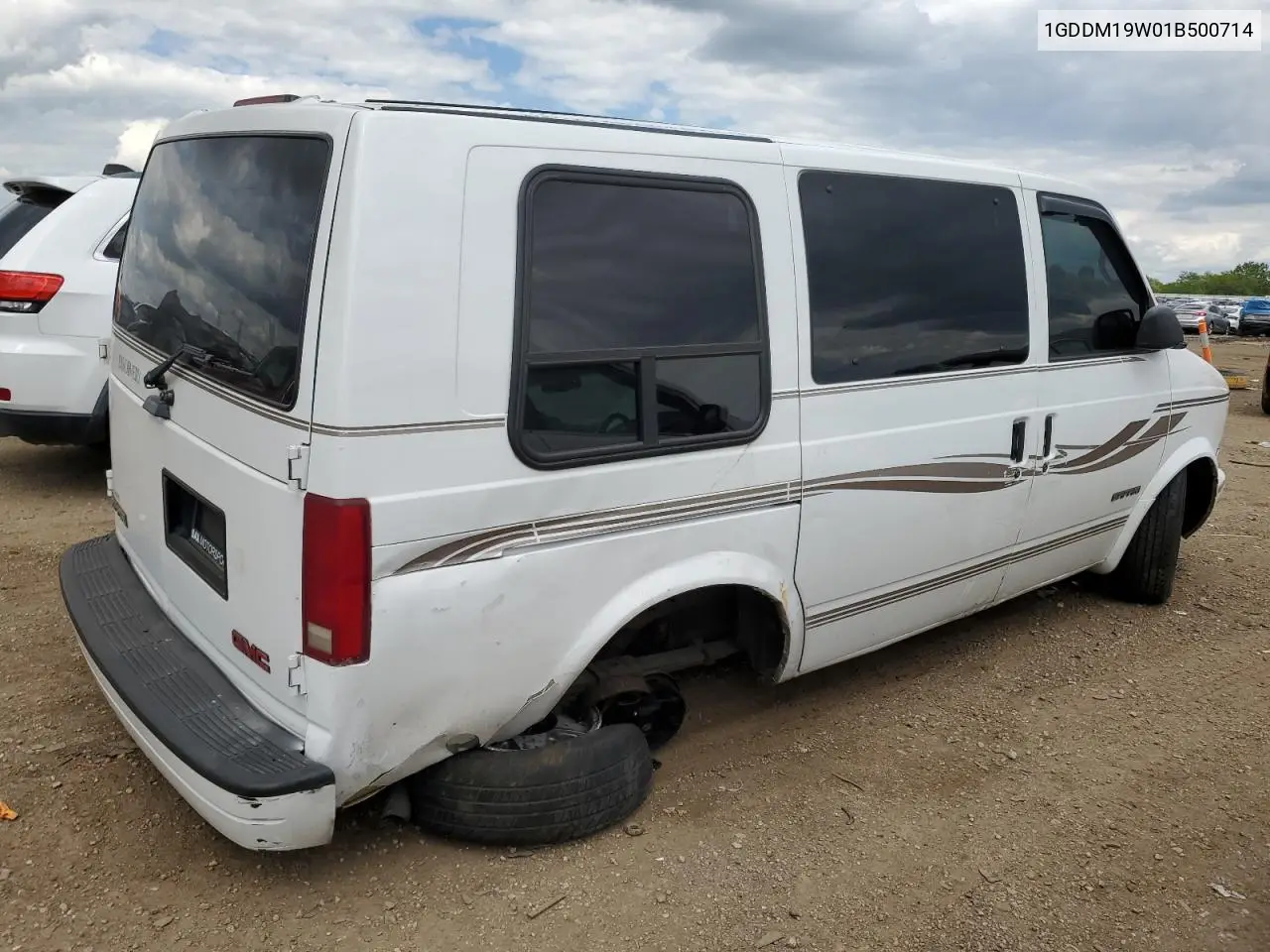 2001 GMC Safari Xt VIN: 1GDDM19W01B500714 Lot: 58721485