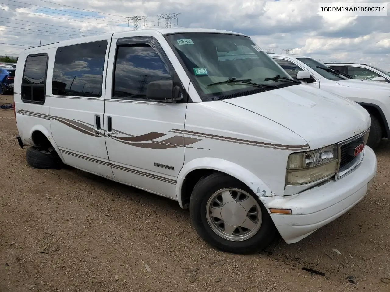 2001 GMC Safari Xt VIN: 1GDDM19W01B500714 Lot: 58721485