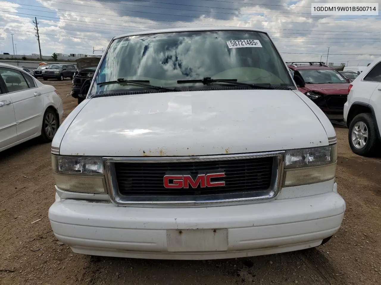 2001 GMC Safari Xt VIN: 1GDDM19W01B500714 Lot: 58721485