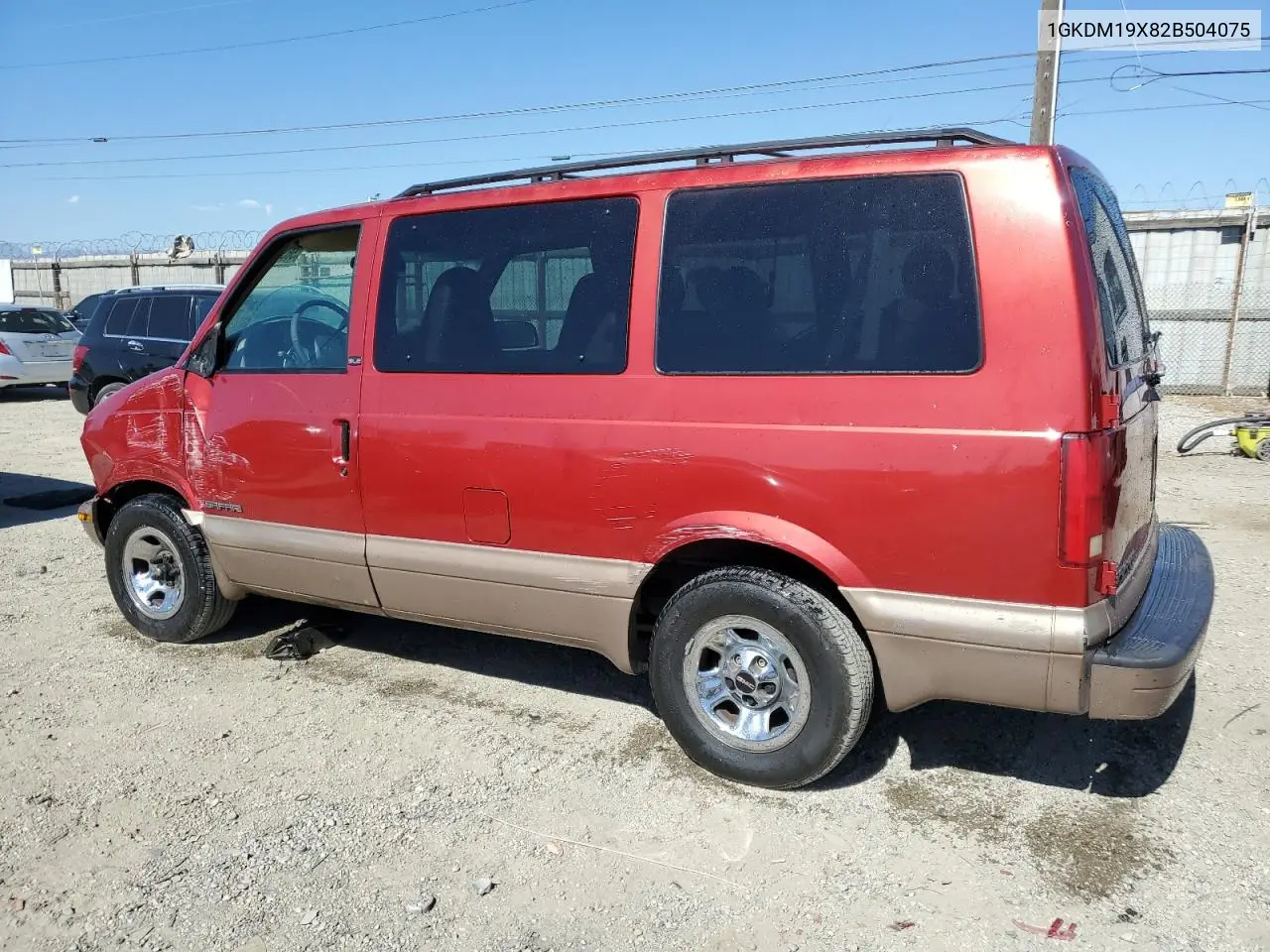 2002 GMC Safari Xt VIN: 1GKDM19X82B504075 Lot: 56371455