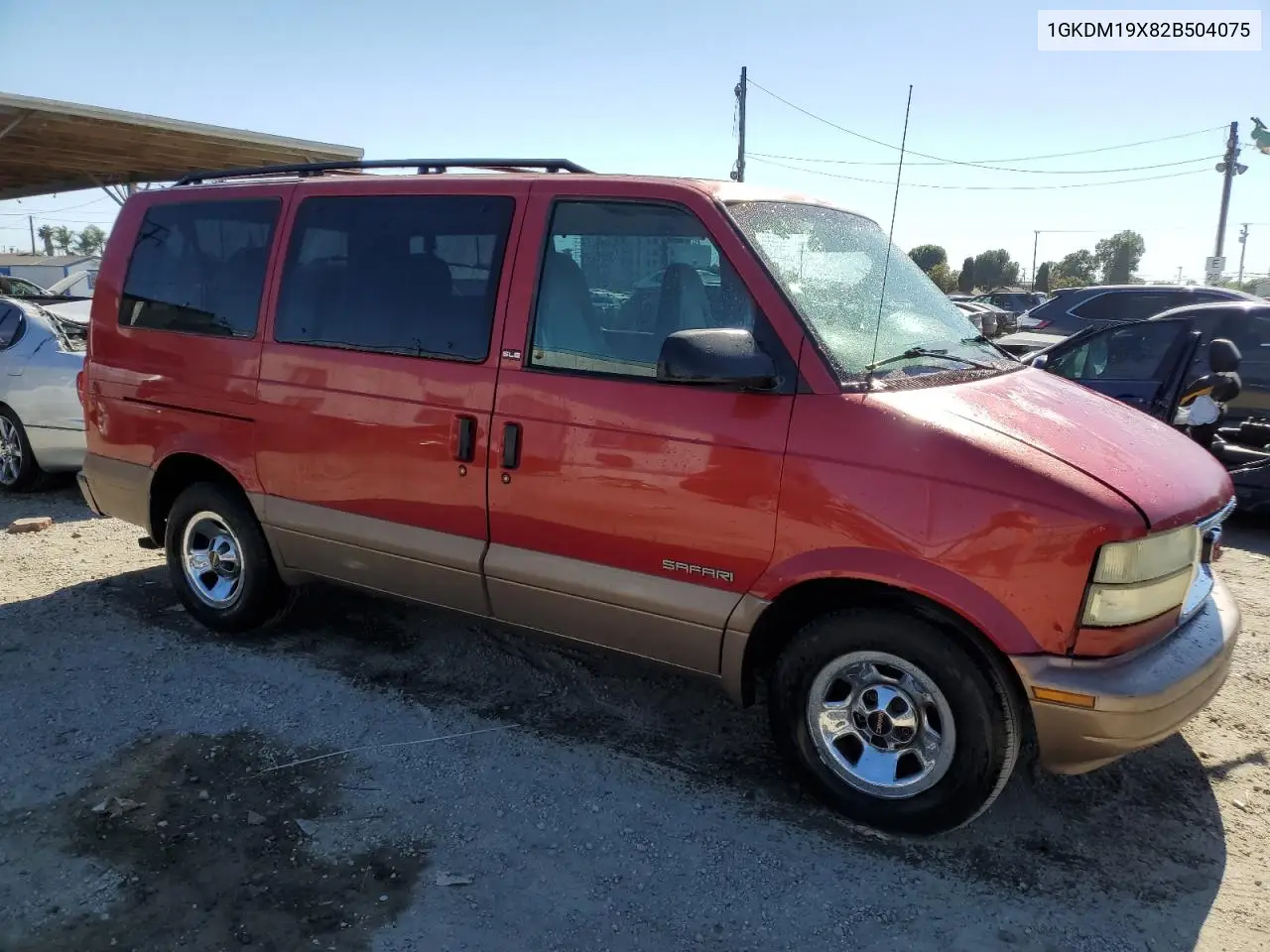 2002 GMC Safari Xt VIN: 1GKDM19X82B504075 Lot: 56371455