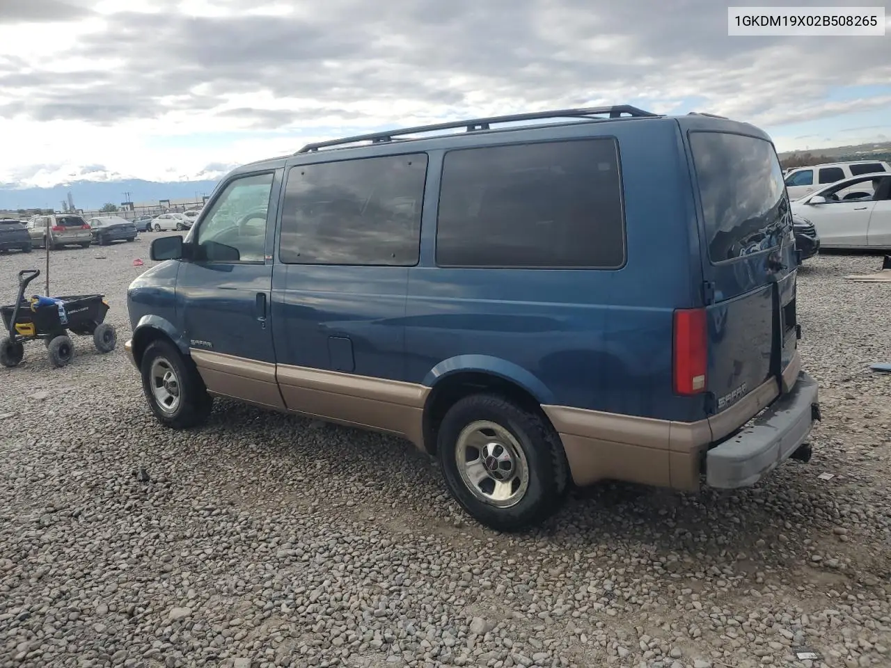 2002 GMC Safari Xt VIN: 1GKDM19X02B508265 Lot: 56592265