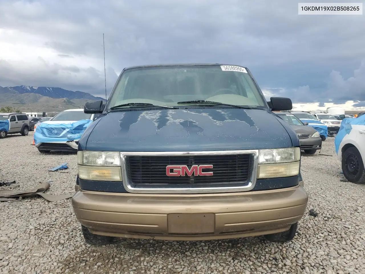 2002 GMC Safari Xt VIN: 1GKDM19X02B508265 Lot: 56592265