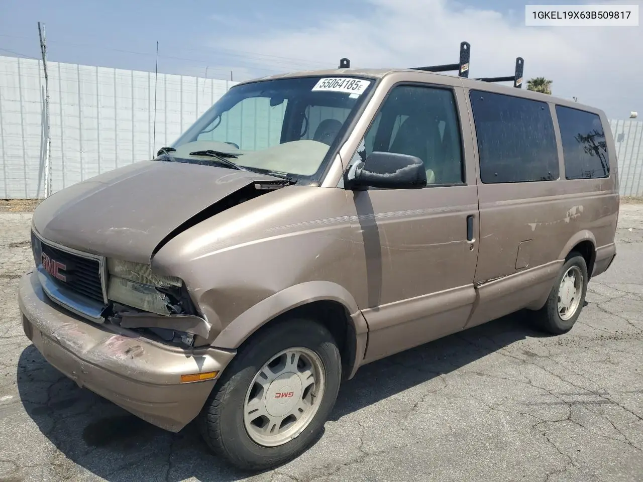 2003 GMC Safari Xt VIN: 1GKEL19X63B509817 Lot: 55064185