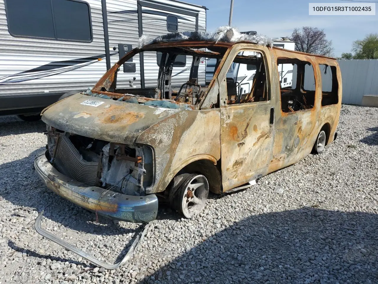1996 GMC Savana Rv G1500 VIN: 1GDFG15R3T1002435 Lot: 52289935