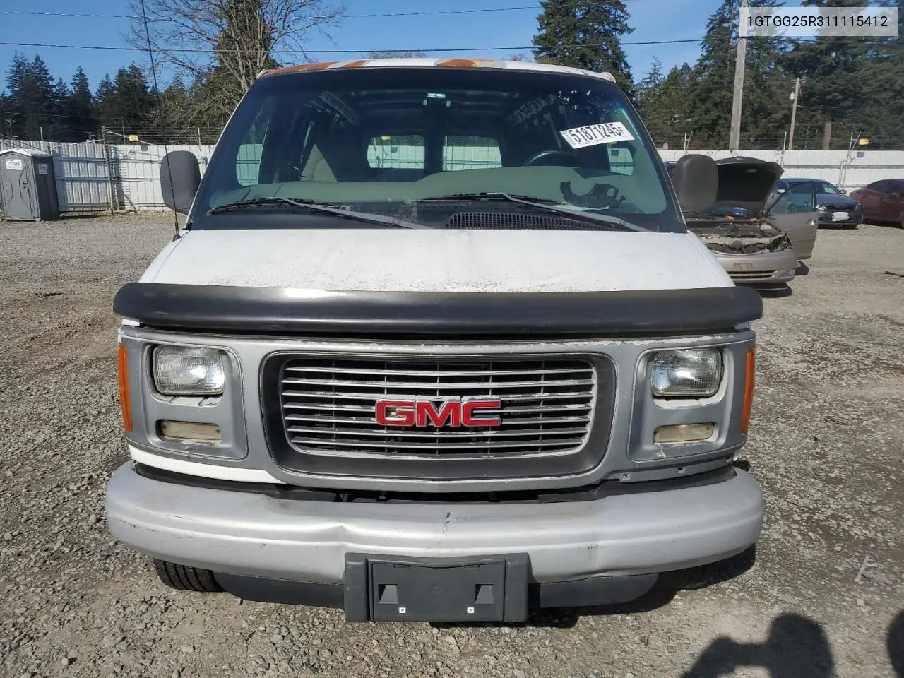 2001 GMC Savana G2500 VIN: 1GTGG25R311115412 Lot: 51871245