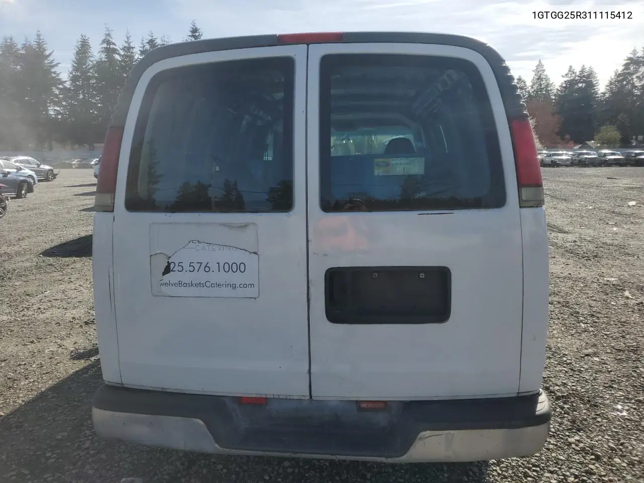 2001 GMC Savana G2500 VIN: 1GTGG25R311115412 Lot: 51871245