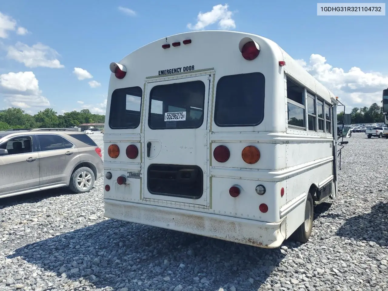 2002 GMC Savana Cutaway G3500 VIN: 1GDHG31R321104732 Lot: 55296275