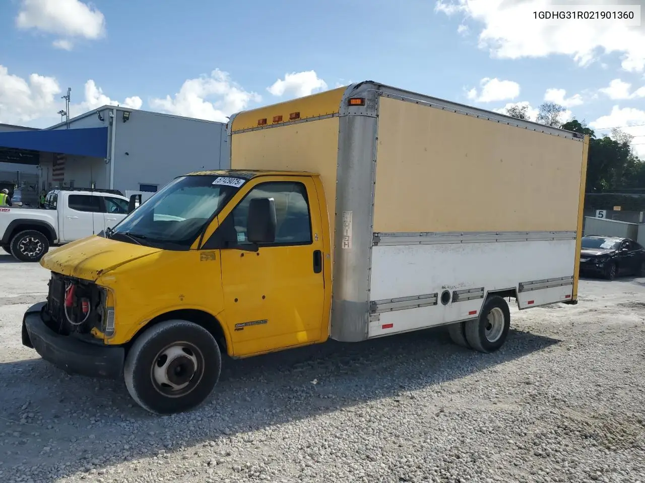 2002 GMC Savana Cargo 3500 15 VIN: 1GDHG31R021901360 Lot: 57429075