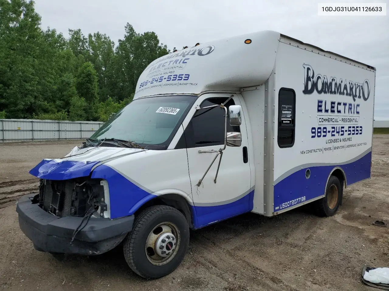 2004 GMC Savana Cutaway G3500 VIN: 1GDJG31U041126633 Lot: 62092365