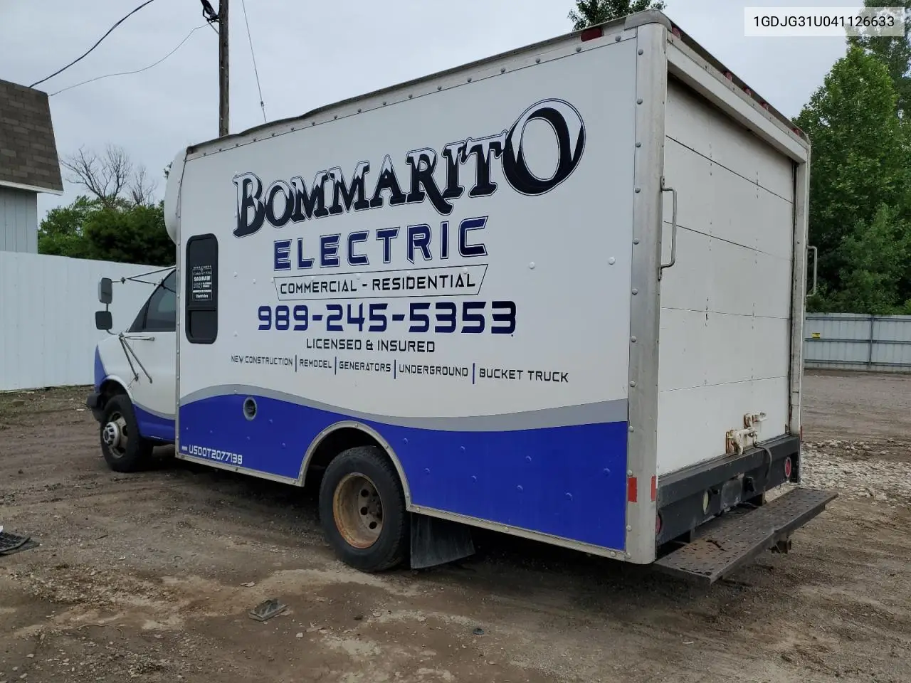 2004 GMC Savana Cutaway G3500 VIN: 1GDJG31U041126633 Lot: 62092365