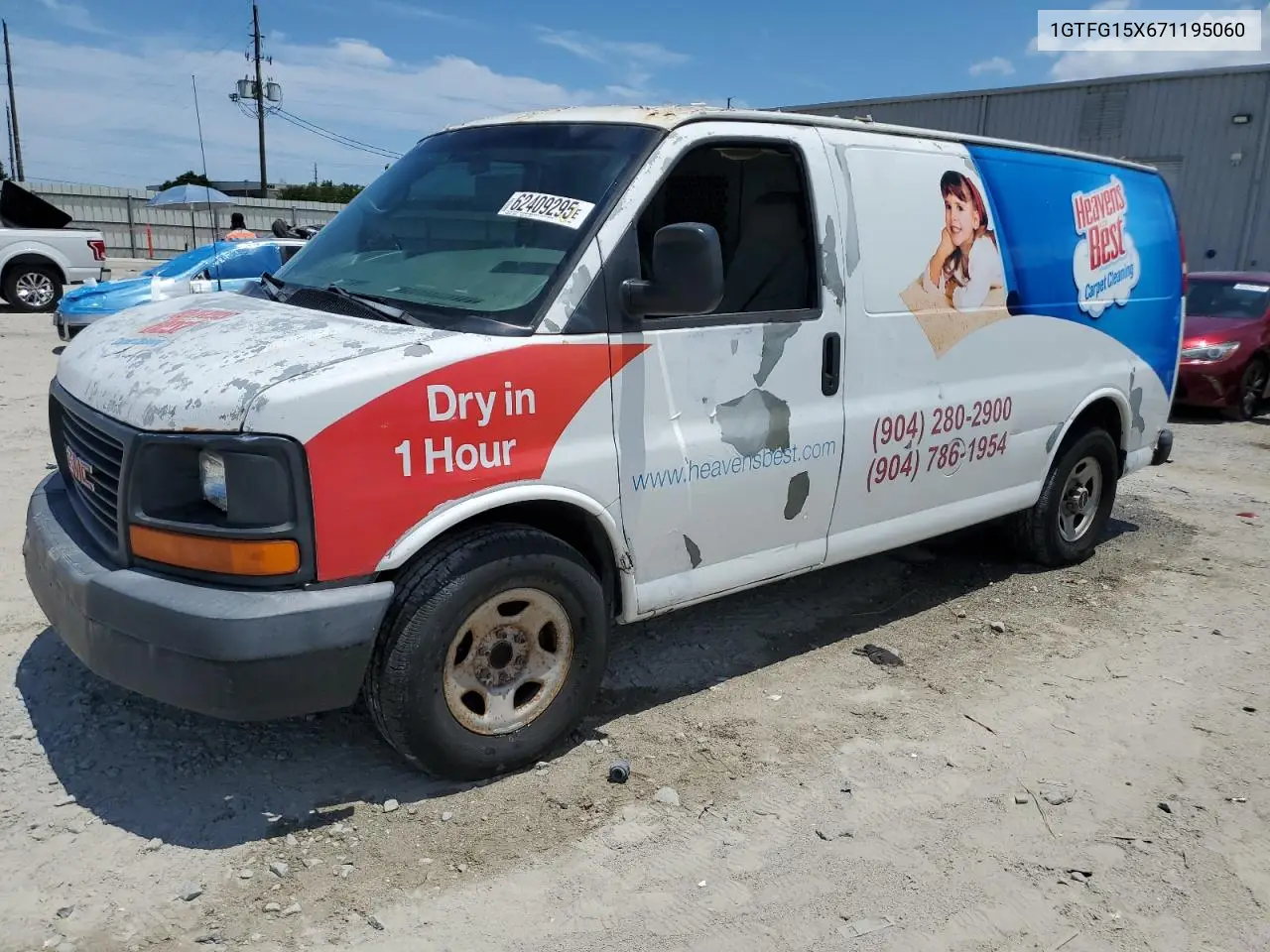 2007 GMC Savana G1500 VIN: 1GTFG15X671195060 Lot: 62409295