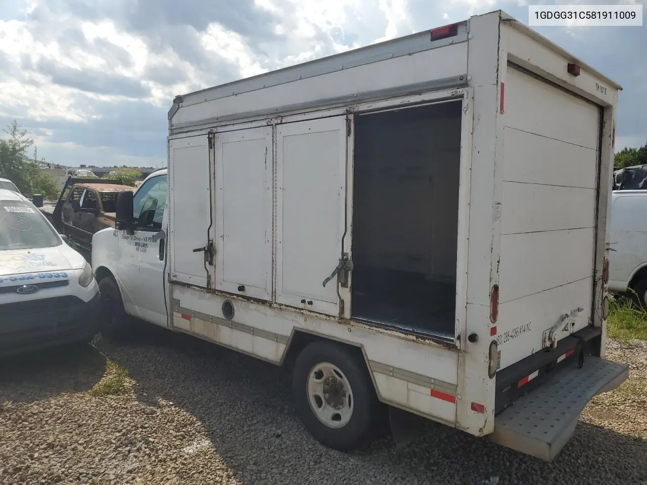 2008 GMC Savana Cutaway G3500 VIN: 1GDGG31C581911009 Lot: 61074265