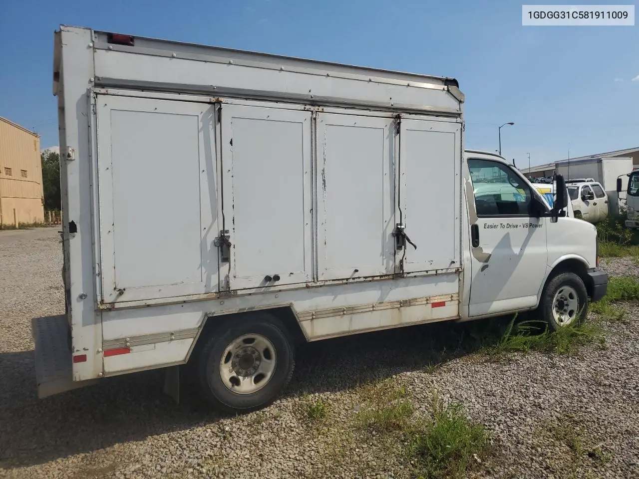 2008 GMC Savana Cutaway G3500 VIN: 1GDGG31C581911009 Lot: 61074265
