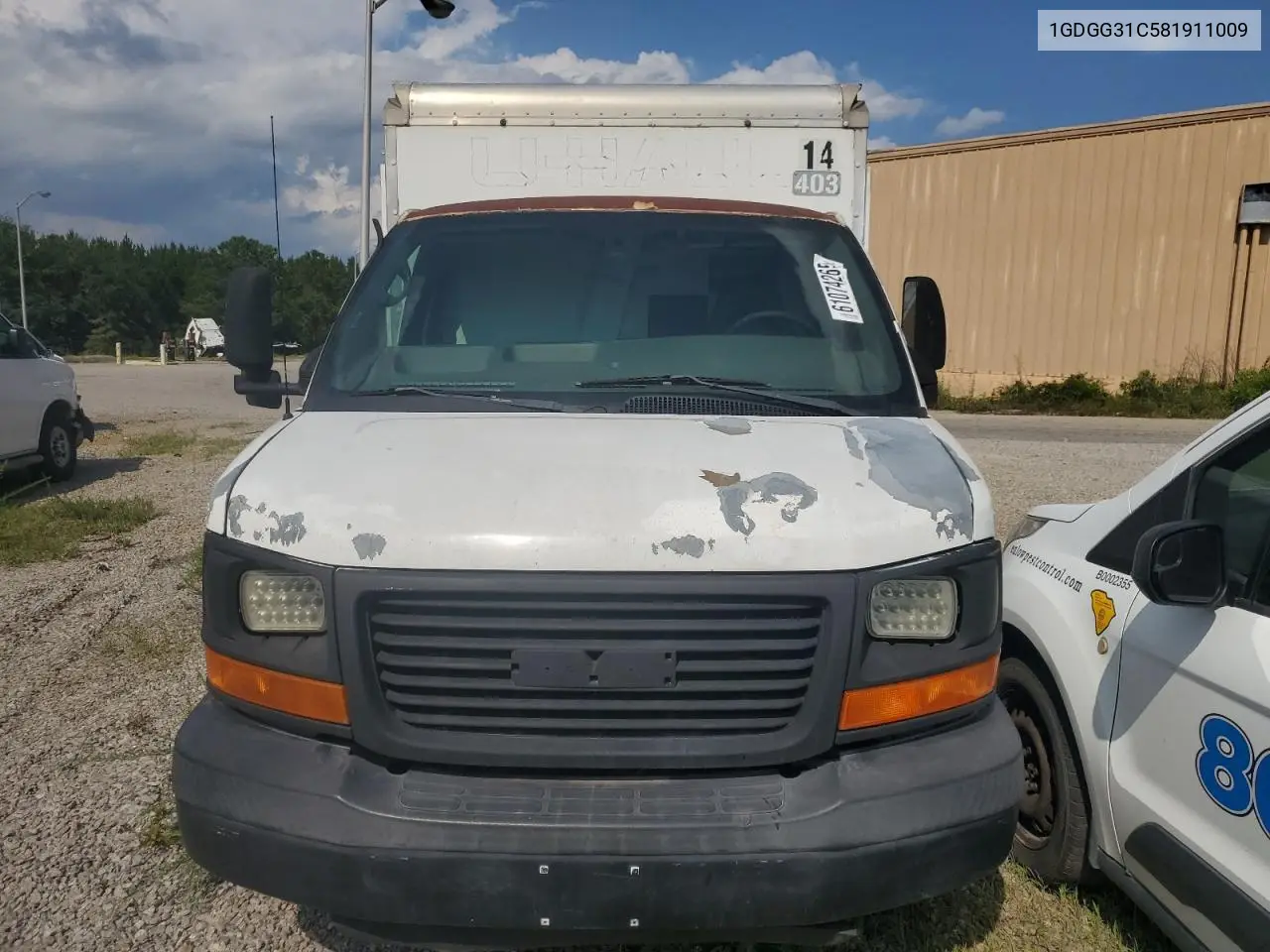 2008 GMC Savana Cutaway G3500 VIN: 1GDGG31C581911009 Lot: 61074265