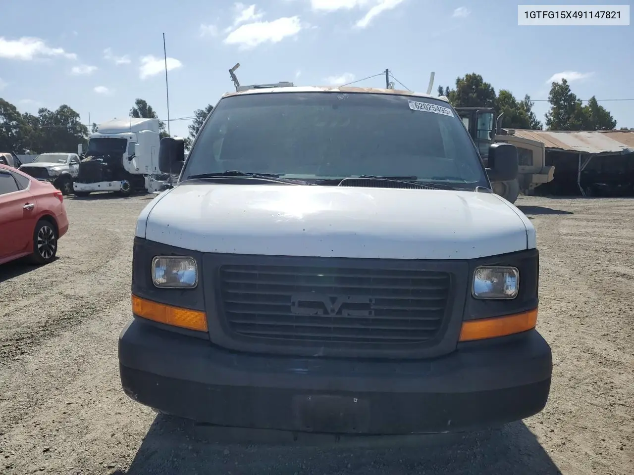 2009 GMC Savana G1500 VIN: 1GTFG15X491147821 Lot: 62025495