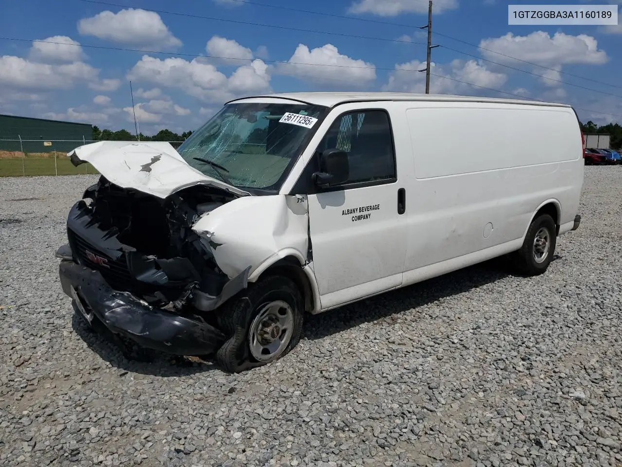 2010 GMC Savana G2500 VIN: 1GTZGGBA3A1160189 Lot: 56111295