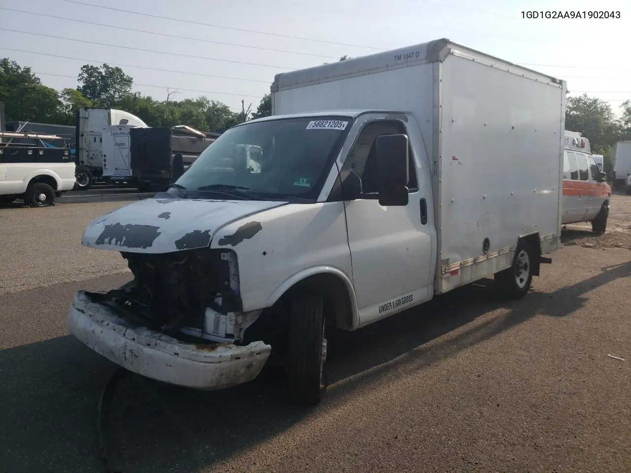 2010 GMC Savana Cutaway G3500 VIN: 1GD1G2AA9A1902043 Lot: 58821205