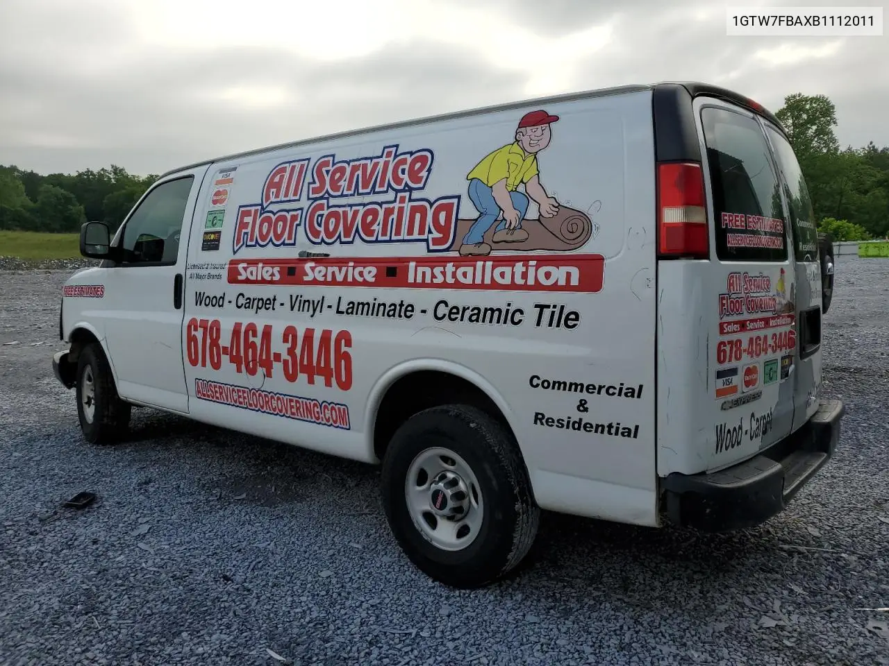 2011 GMC Savana G2500 VIN: 1GTW7FBAXB1112011 Lot: 55849375