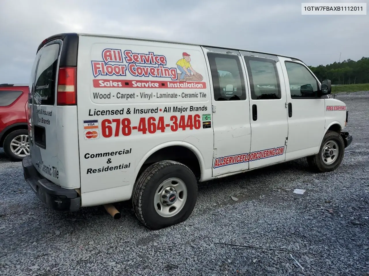 2011 GMC Savana G2500 VIN: 1GTW7FBAXB1112011 Lot: 55849375