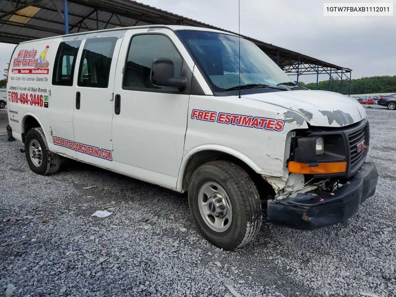 2011 GMC Savana G2500 VIN: 1GTW7FBAXB1112011 Lot: 55849375