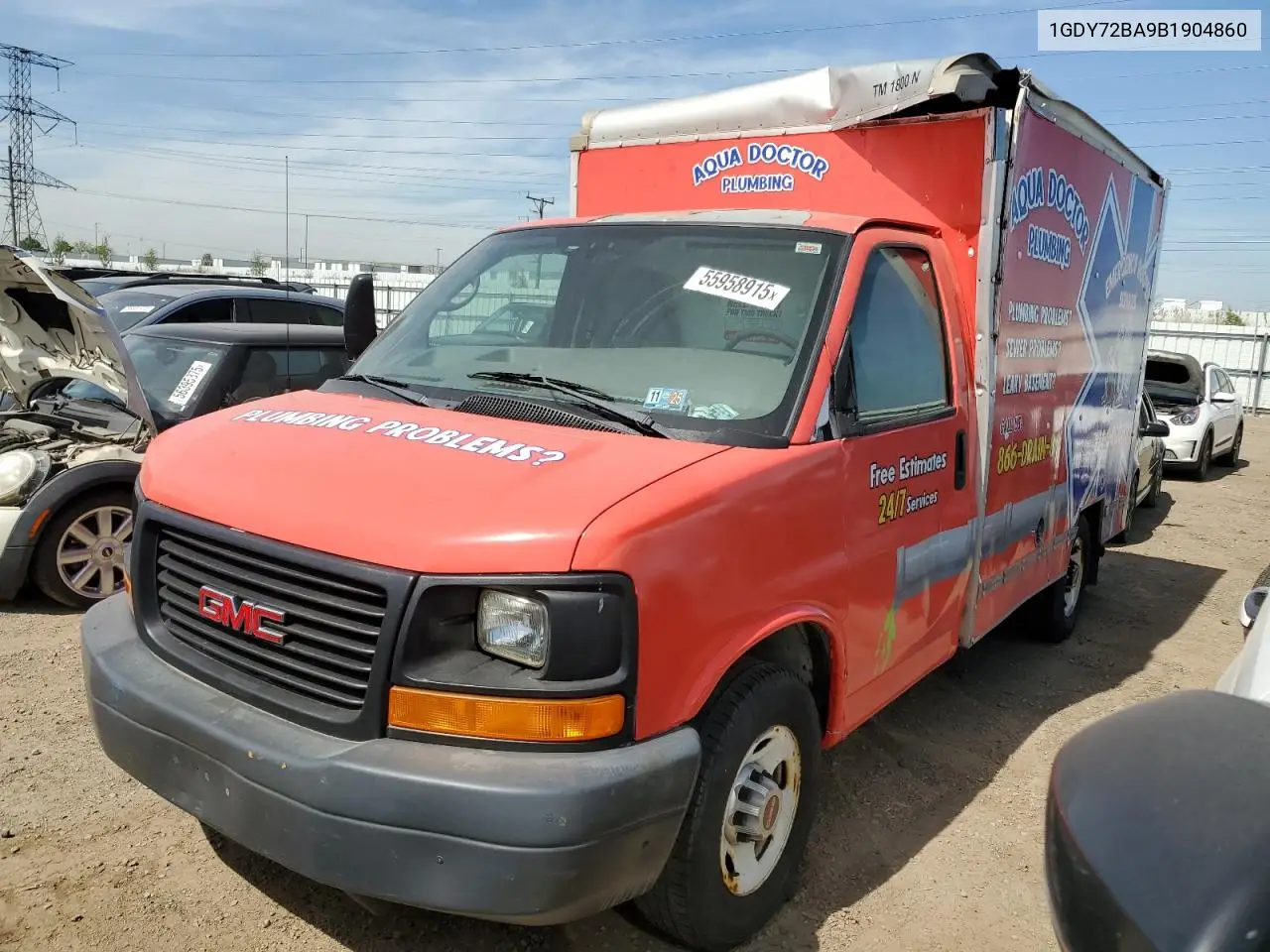 2011 GMC Savana Cutaway G3500 VIN: 1GDY72BA9B1904860 Lot: 55958915