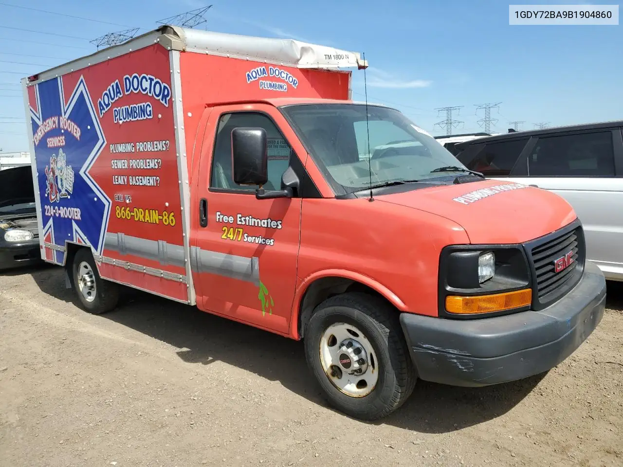 2011 GMC Savana Cutaway G3500 VIN: 1GDY72BA9B1904860 Lot: 55958915