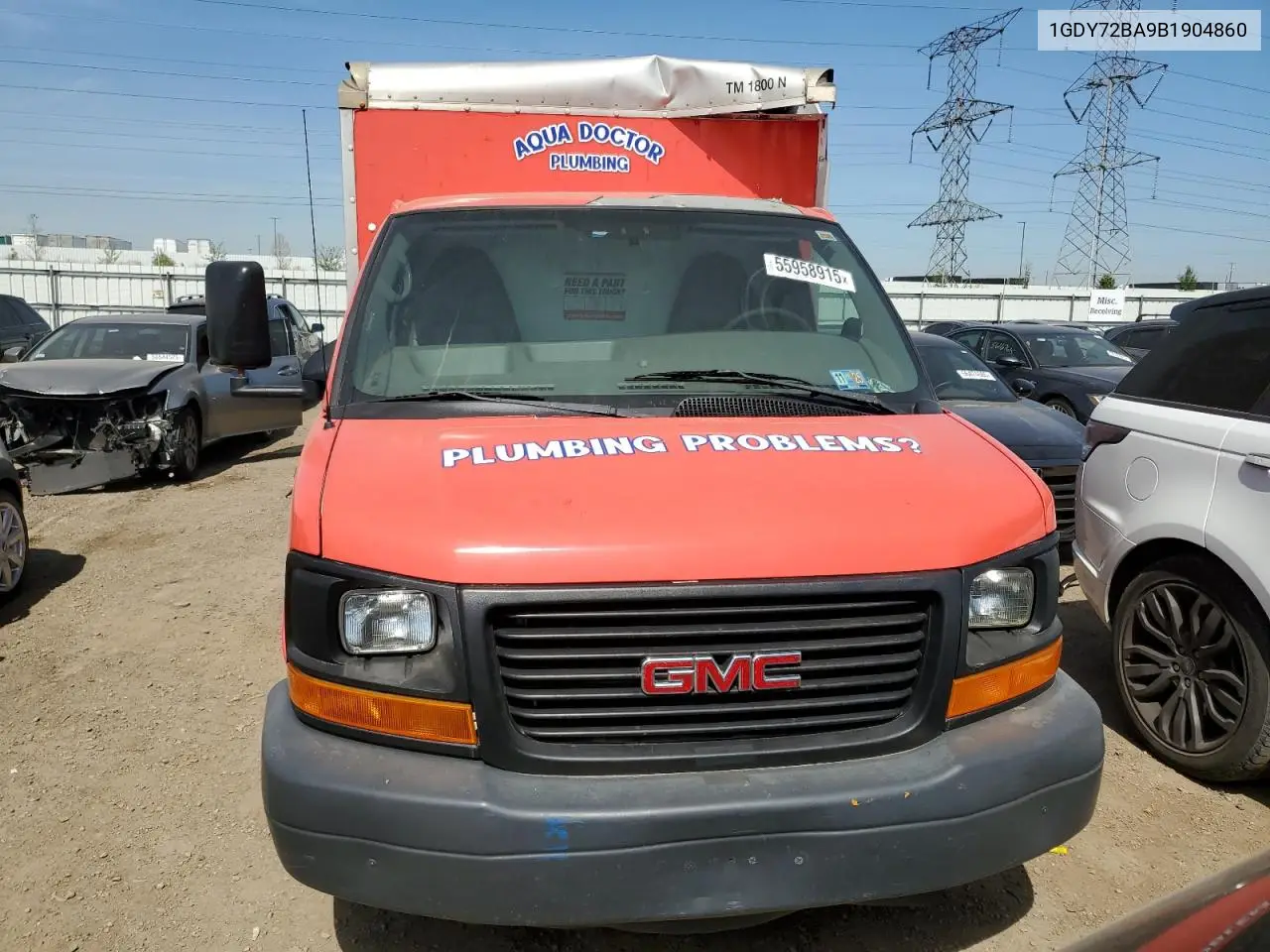 2011 GMC Savana Cutaway G3500 VIN: 1GDY72BA9B1904860 Lot: 55958915