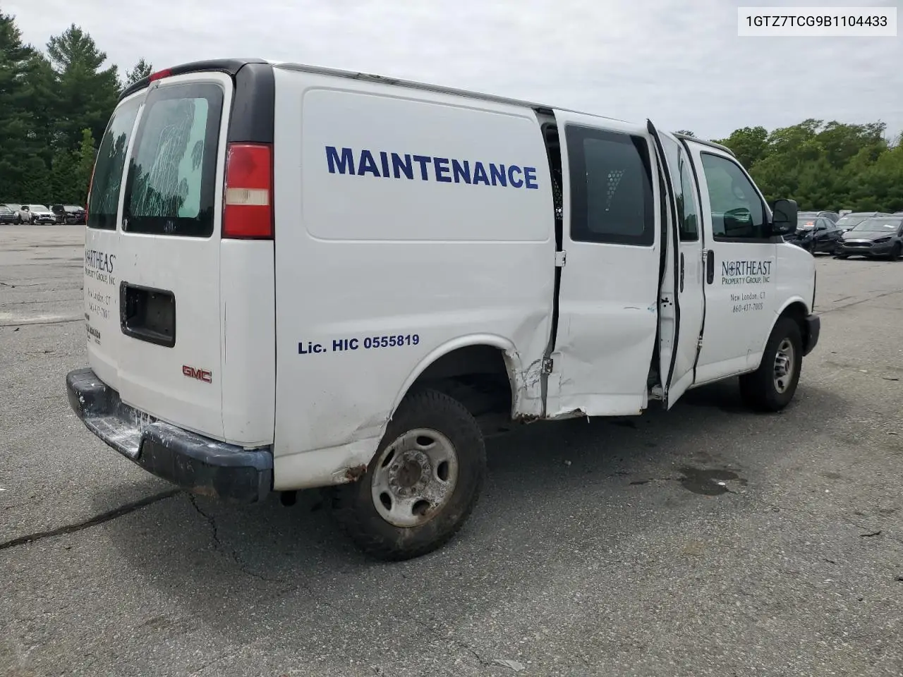 2011 GMC Savana G3500 VIN: 1GTZ7TCG9B1104433 Lot: 62550145