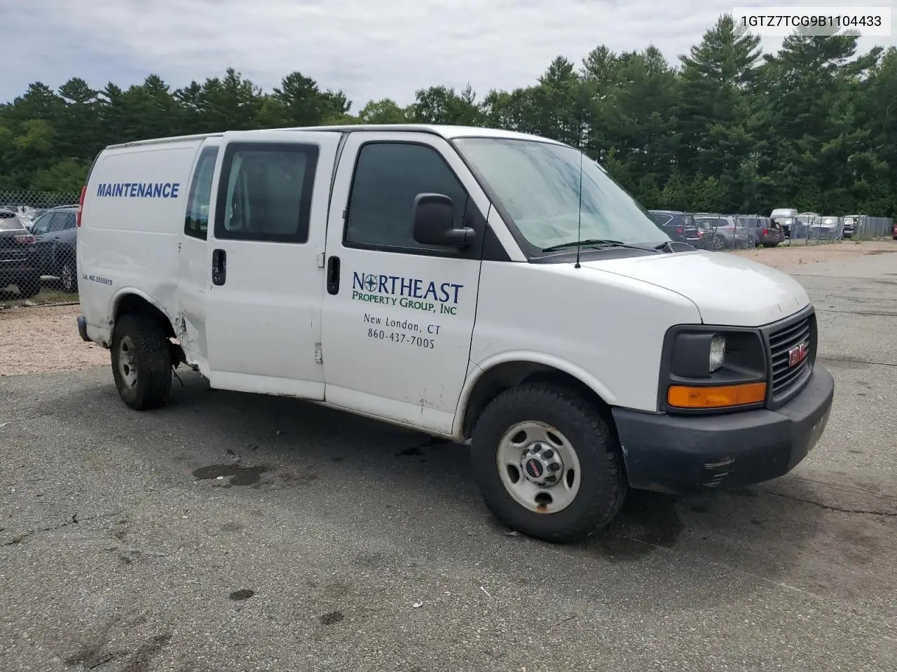 2011 GMC Savana G3500 VIN: 1GTZ7TCG9B1104433 Lot: 62550145