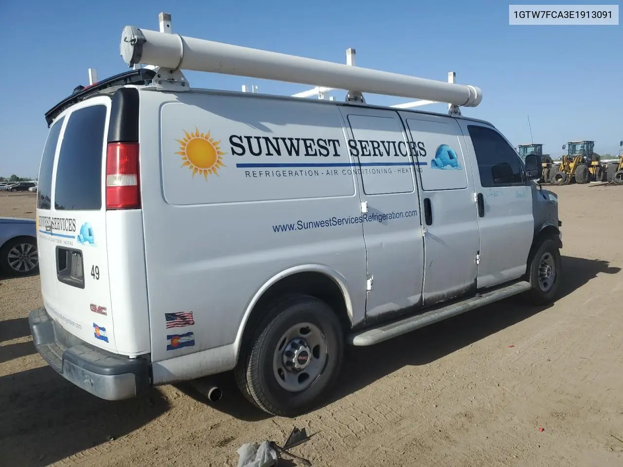 2014 GMC Savana G2500 VIN: 1GTW7FCA3E1913091 Lot: 56882025