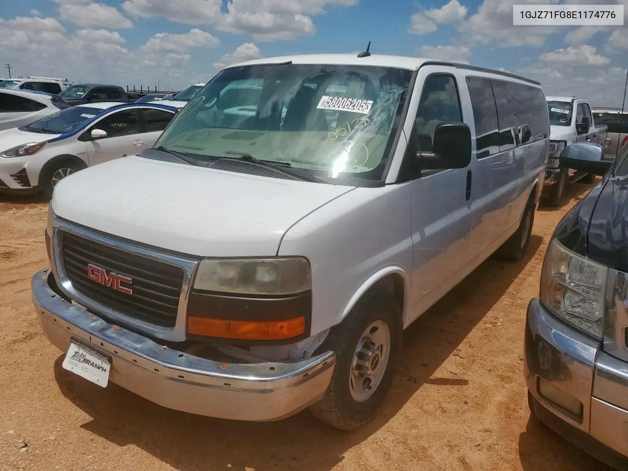 2014 GMC Savana G3500 Lt VIN: 1GJZ71FG8E1174776 Lot: 58006205